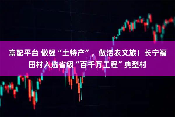 富配平台 做强“土特产”，做活农文旅！长宁福田村入选省级“百千万工程”典型村